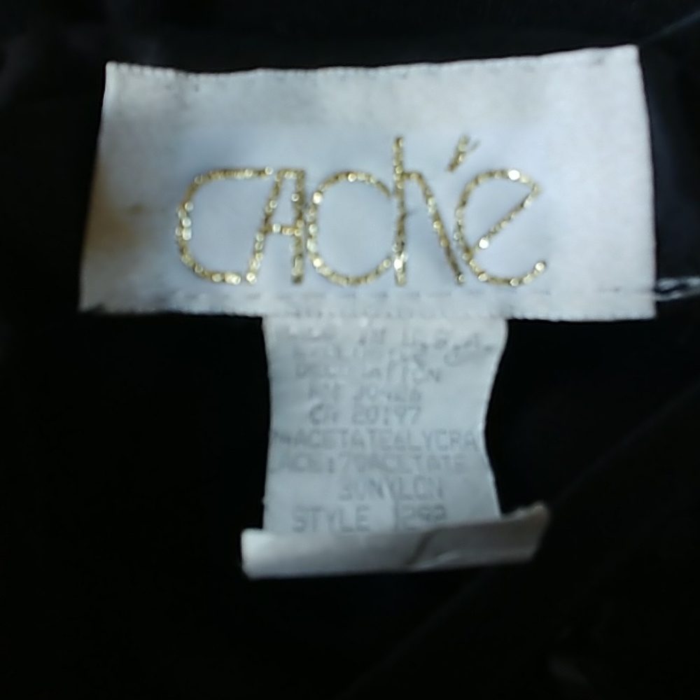 Cache Size 5/6 Floorlength Black Sequin Prom Dress - image 5